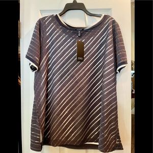Jones New York Striped Top